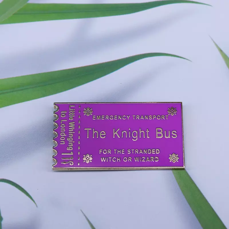 Knight Bus Ticket Enamel Pin