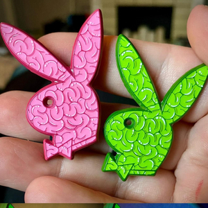 Pin Factory Manufacturer soft enamel rose red green dye metal lapel pins Cute Rabbit Pin Badges No MOQ