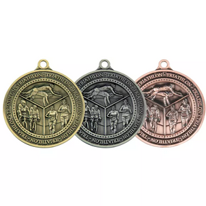 3D Gold Silver Bronze Sports Competition Award Medal With Ribbon Hanger Golf Medals