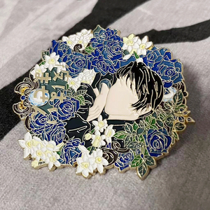 Personal Custom Flower Enamel Pins Fashion Cartoon Boy Metal Pins Soft Enamel Lapel Pins Cheap Price China Factory